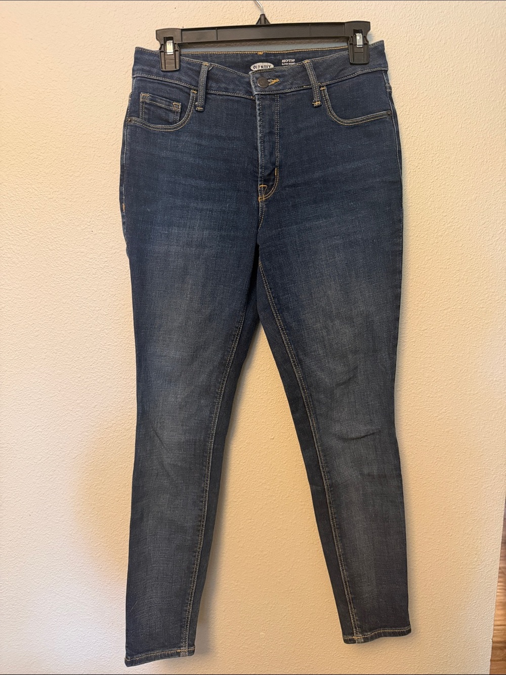 Old Navy Men’s Skinny Jeans in Dark Blue Denim